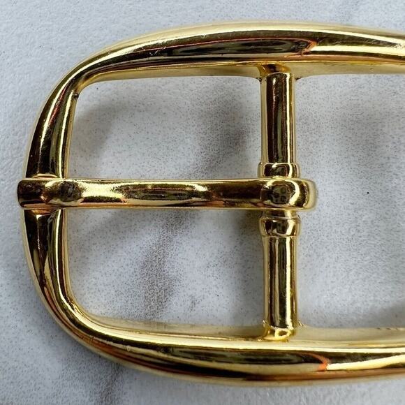 Vintage Gold Tone Simple Basic Belt Buckle for up to 1 Inch Belt - Picture 4 of 9